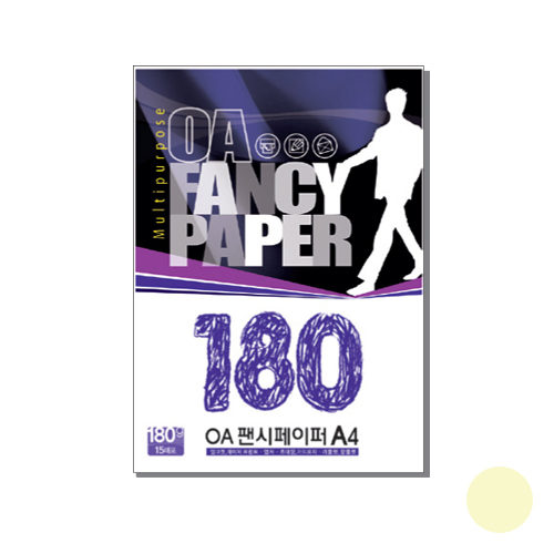 OA팬시페이퍼R-02 180g 연미색