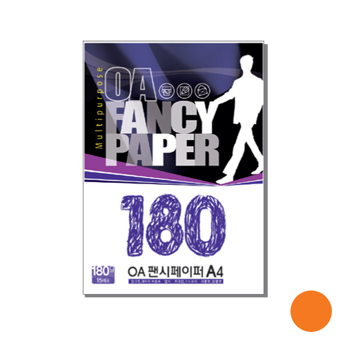 OA팬시페이퍼R-10 180g 진주황색