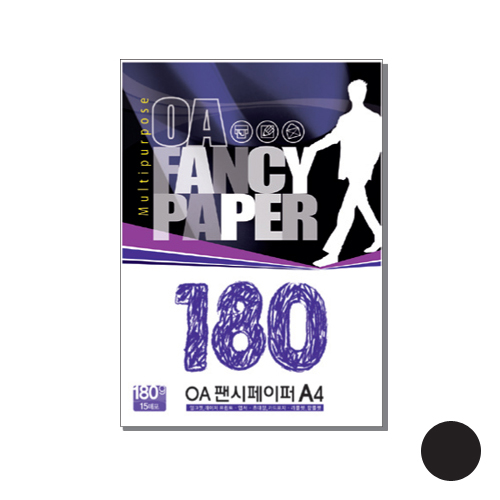 OA팬시페이퍼R-25 180g 검정색