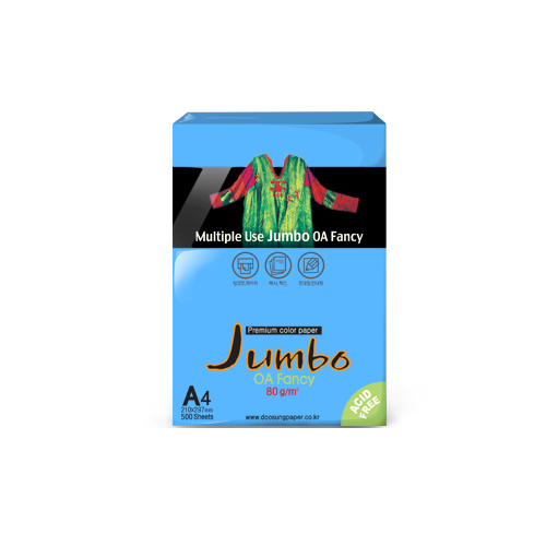 점보OA팬시P54 500매 연푸른색