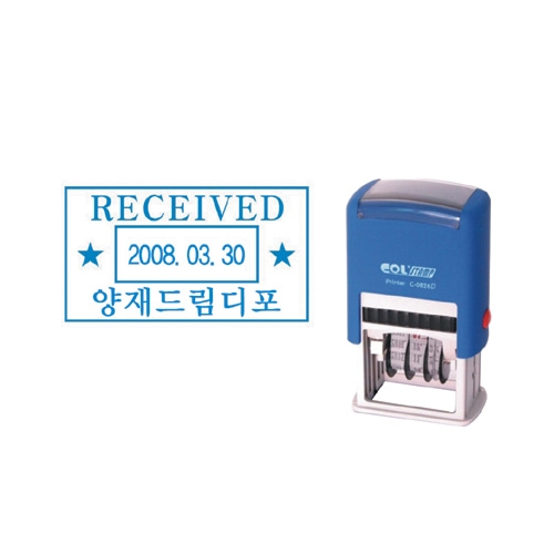 C-0826D / 리필패드 사각일부인(잉크내장형) C-0826D 리필패드